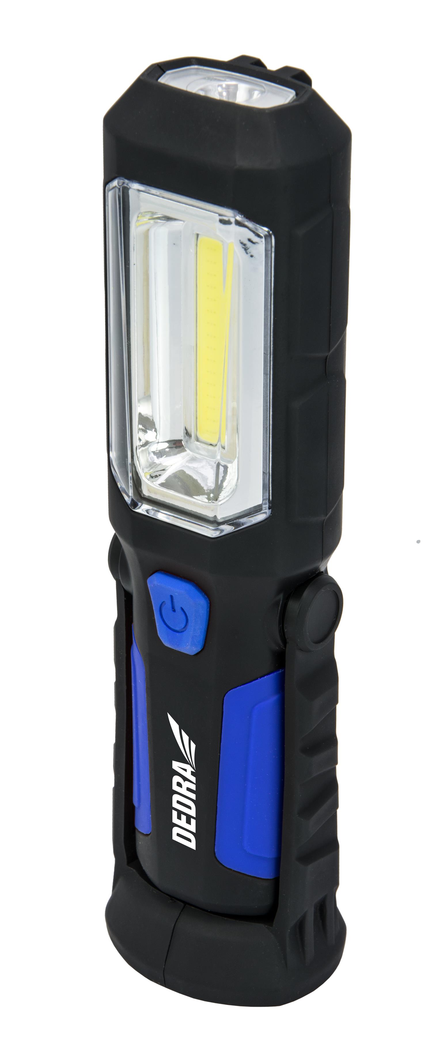 isolatie Gorgelen Lucht Batterij zaklamp. 3W COB LED + 1W LED, USB-voeding voor 230V en 12V | TISTO