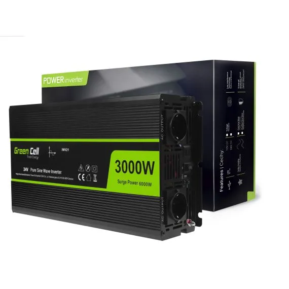 Przetwornica napięcia Inwerter 24V na 230V 3000W/6000W Czysta sinusoida - TISTO