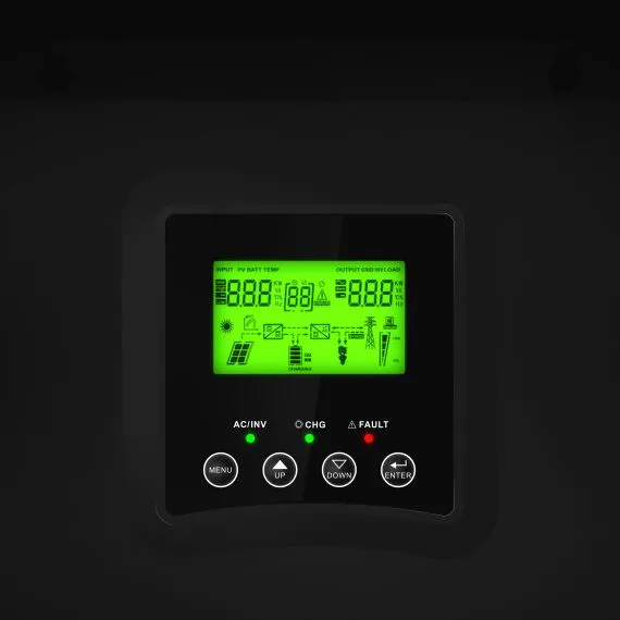 Solární invertor Off Grid Invertor se solární nabíječkou MPPT Green Cell 12VDC 230VAC 1000VA / 1000W čistá sinusová vlna - TISTO