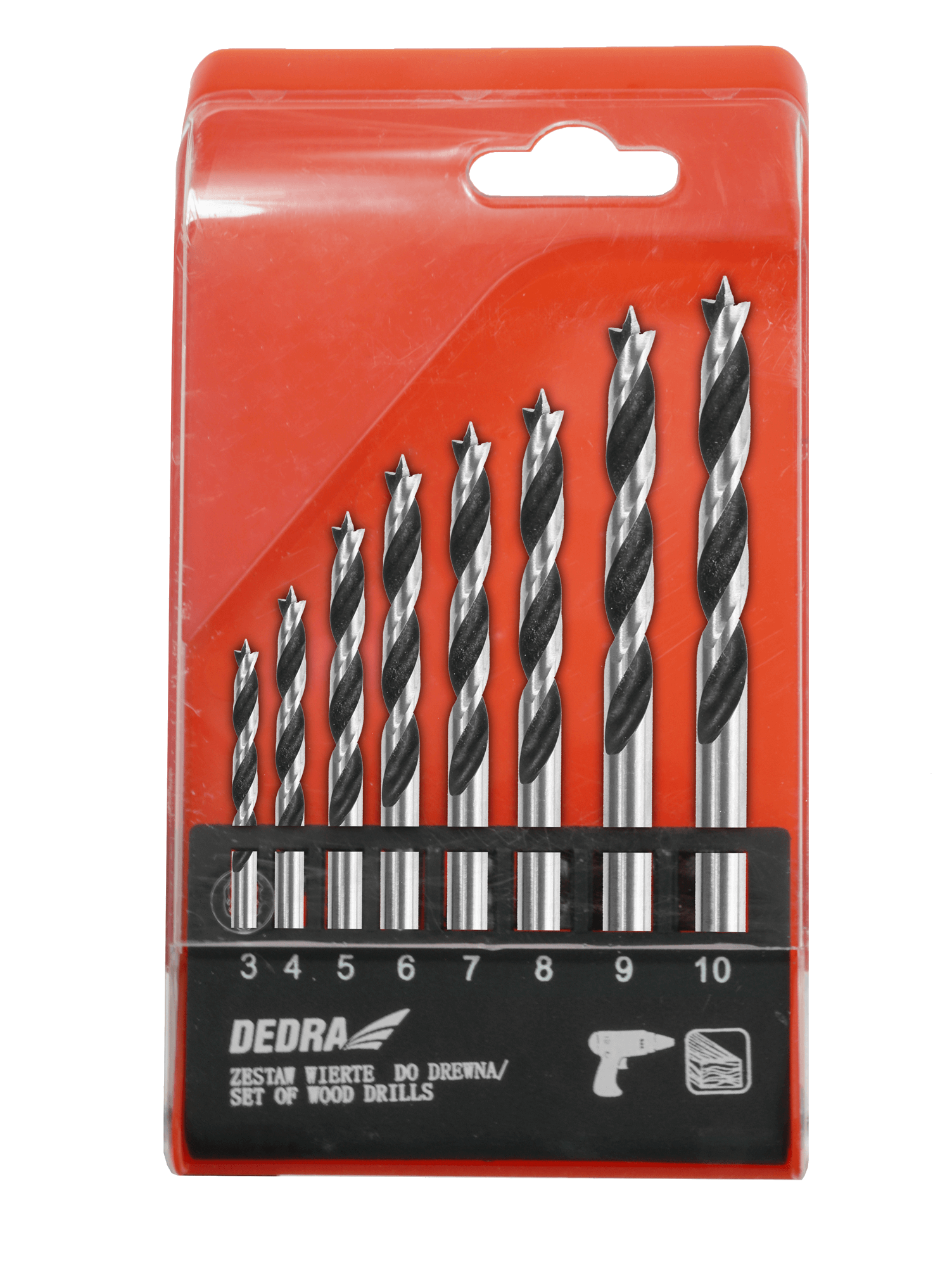 JUEGO BROCAS PARED PROFESIONAL 5PZS 4-5-6-8-10MM