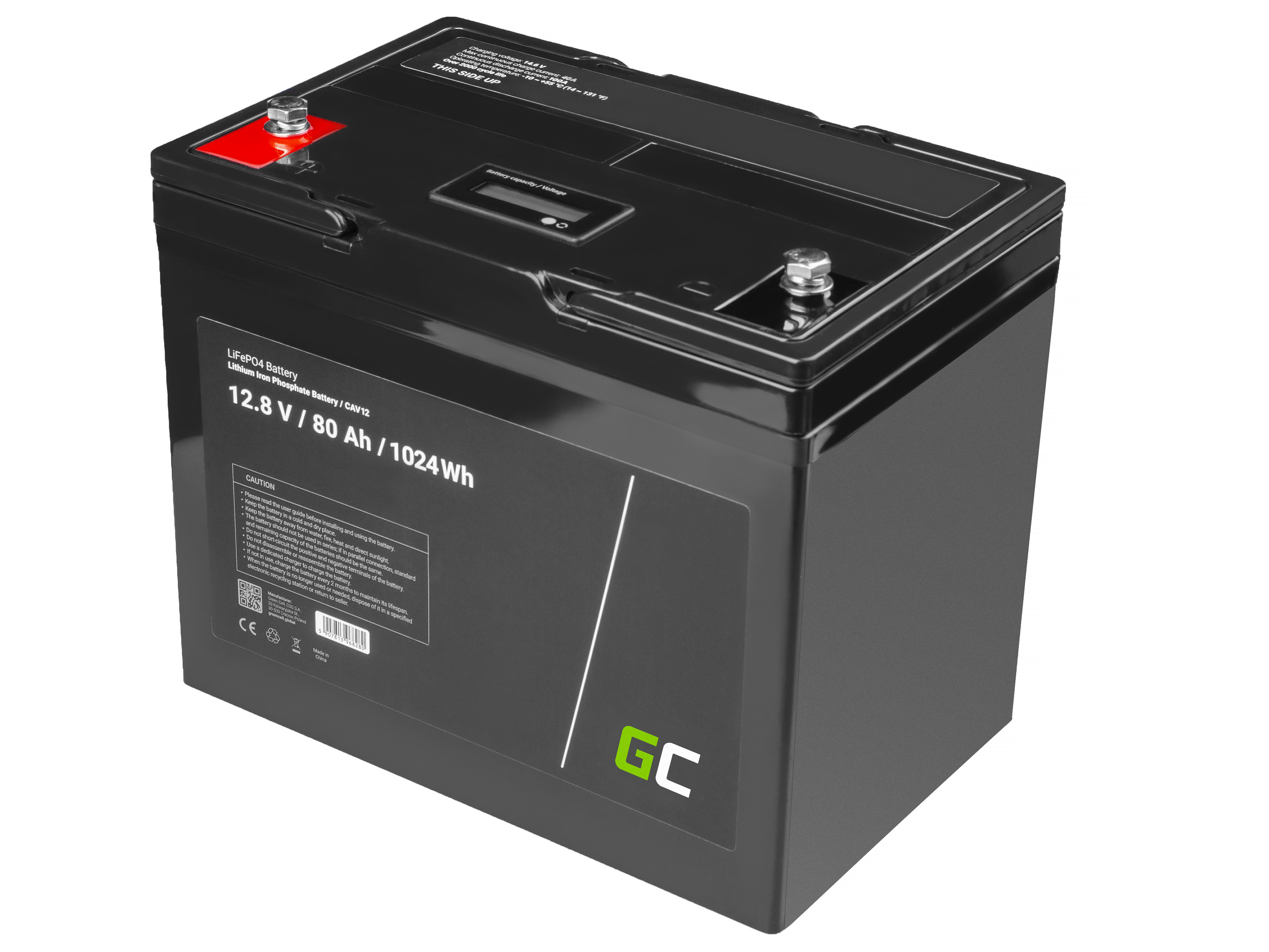 LiFePO4 Batterie 80Ah 12,8V für Photovoltaik Camper boot