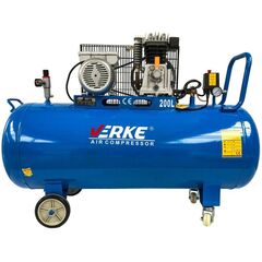 Trifazni dvovaljni električni kompresor 200 L 330 L / min 8 bar 230 V 2,2 kW - TISTO
