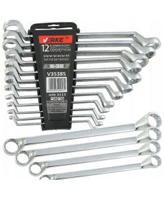 ANGLED RING WRENCHES 6-32 mm 12 PCS CLIP - TISTO