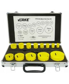 HOLE SET RUPA ZA METAL 17 KOM - TISTO