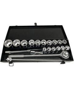 GARNITURA NASADNIH KLJUČEVA 21 KOM 3/4" METALNO KUĆIŠTE - TISTO