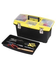 19 "JUMBO TOOL BOX + ORGANIZER (METAL HITCHES) STANLEY - TISTO