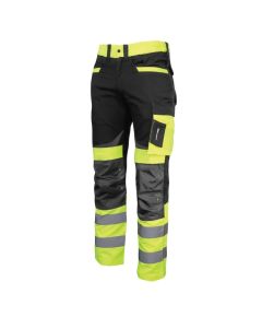 VIDLJIVE CRNE I ŽUTE LAHTI HLAČE "L". - TISTO