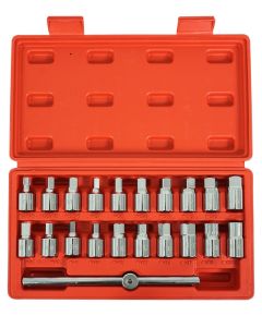 SET OF WRENCHES FOR OIL PLUGS 21 PCS - TISTO