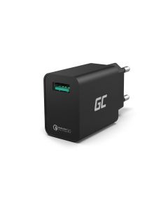 Cargador de pared USB de 18W con carga rápida Quick Charge 3.0 - TISTO