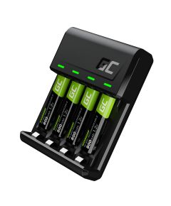 Set de cargador VitalCharger y 4 pilas recargables AAA HR03 800mAh - TISTO