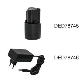 3-5h charger, 12V for DED7874, cardboard box - TISTO