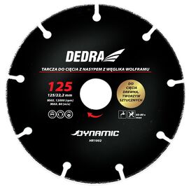 Disc for cutting wood, plastic 125mm / 22.2 - TISTO