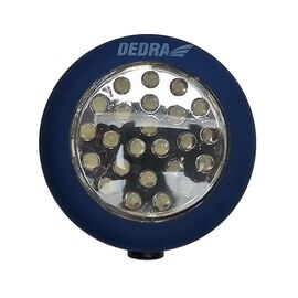 Runde 24 LED-Taschenlampe mit Batterien - TISTO
