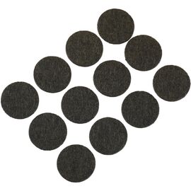 Almohadillas de fieltro autoadhesivas, juego de 12, redondas de 22 mm - TISTO