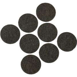 Almohadillas de fieltro autoadhesivas, juego de 8 piezas, redondas de 25 mm - TISTO