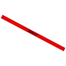 Tømrerblyant HB 24,5cm rød - TISTO