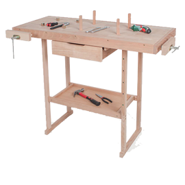 Carpenter workbench 1170 x 475 x 830 mm - TISTO
