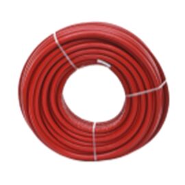 Flerlagsrør PERT-AL-PERT i isolasjon 9mm, ⌀32 x 3 mm, kveil 25 m Rød farge - TISTO