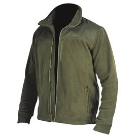 Fleece jacket with inserts, 280 g / m2, size XXXL, green color - TISTO