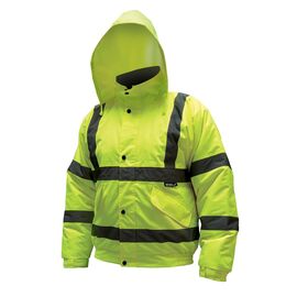 Insulated reflective jacket "" bomber "" size L, yellow - TISTO