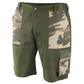 Camo shorts, size LD, cotton + elastane, 200g / m2 - TISTO