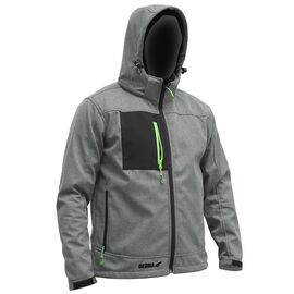 Softshell jacket with hood, size M, 96% polyester + 4% elastane - TISTO