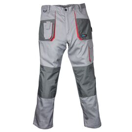 Protective trousers LD / 54, gray, Comfort line 190g / m2 - TISTO