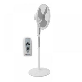 16 "" standing fan with 45W remote control, white - TISTO