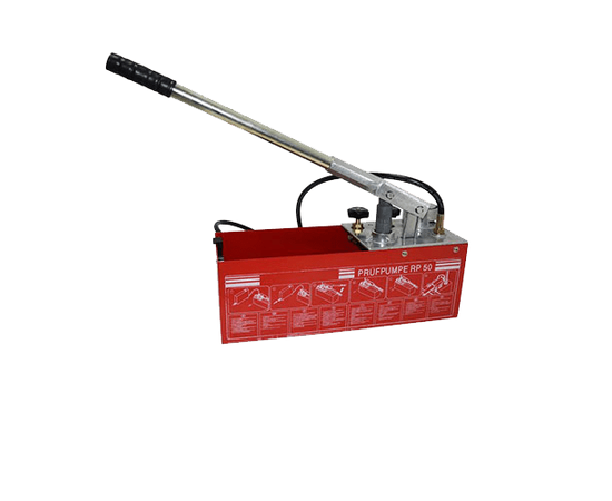 Professional hand pump for pressure test 50 bar with tank - TISTO
