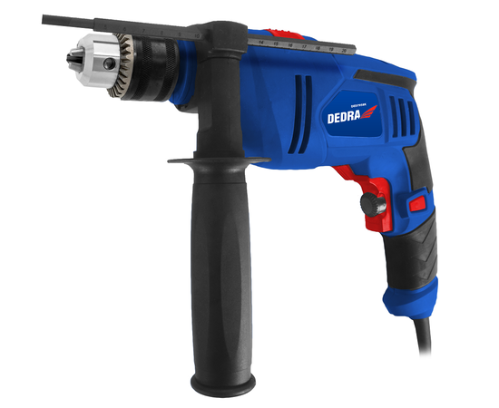 700W hammer drill, 13mm key, color box - TISTO