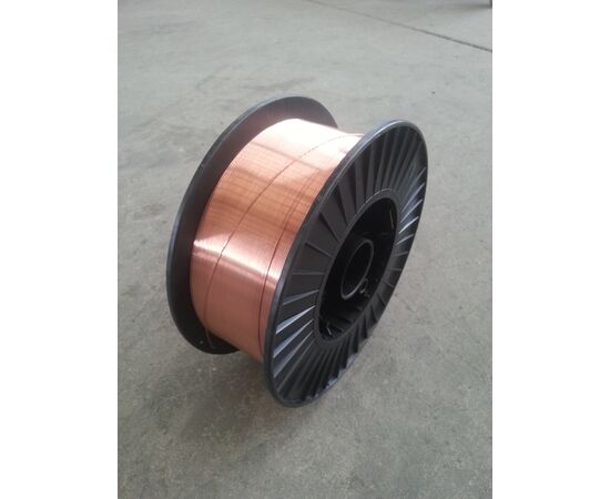 Welding wire 0.8mm copper clad steel, plastic 5kg spool - TISTO