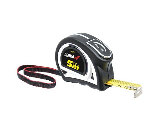 Measure 5m / 19mm, auto-lock, nylon tape - TISTO