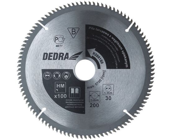 ALUM circular saw. 100z, diameter 210x30 mm - TISTO
