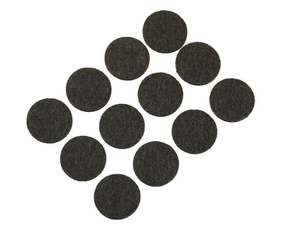 Self-adhesive felt pads, set of 12, round 22mm - TISTO