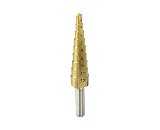 Step drill 4-12mm, HSS, TiN - TISTO