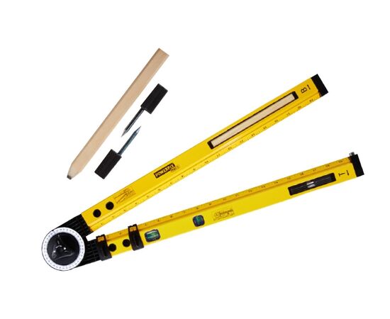 Protractor with compass and spirit level - TISTO