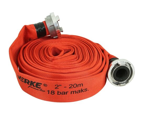 WATER HOSE 2 "x20M 18 BAR WITH FITTINGS - TISTO