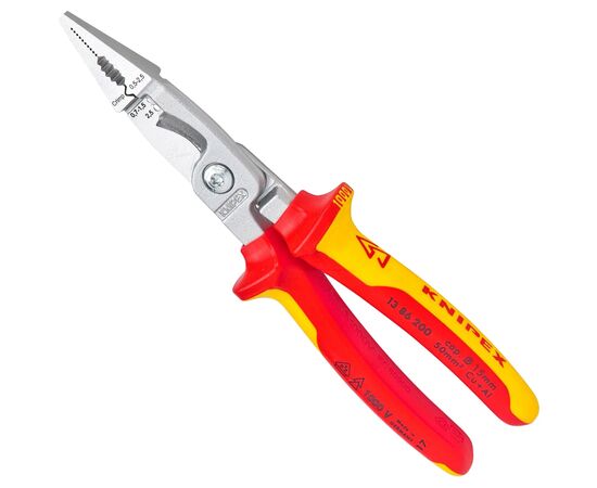 ELECTRICAL INSTALLATION PLIERS, VDE, CHROME 200 MM KNIPEX - TISTO