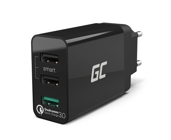 3x Caricabatterie USB Quick Charge 3.0 - TISTO