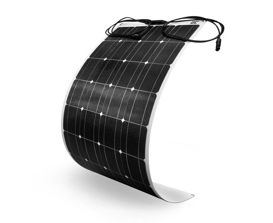 Fleksibelt solpanel Solpanel 100W / Monokrystallinsk / 12V 18V / ETFE / MC4 - TISTO