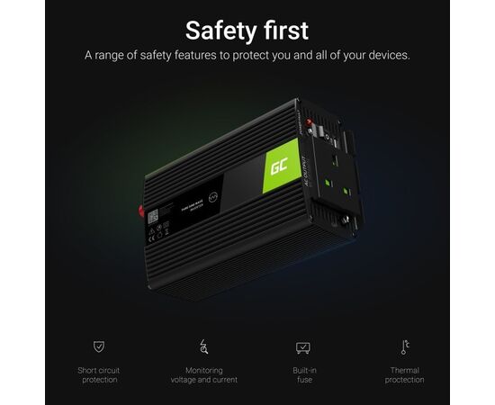 Pretvarač napona Inverter 24V na 230V 500W / 1000W Modificirani sinusni val UK PLUG - TISTO