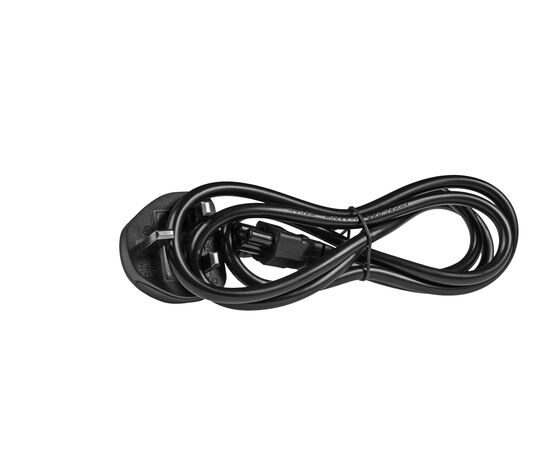Kabel zasilający sieciowy wtyczka wersja angielska UK - koniczynka 1.2m - TISTO
