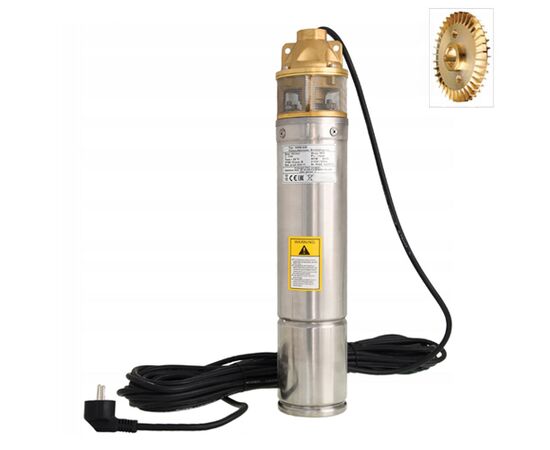 Pompa głębinowa monoblokowa 4” 50 l/min 107 m 1100 W 230 V - TISTO