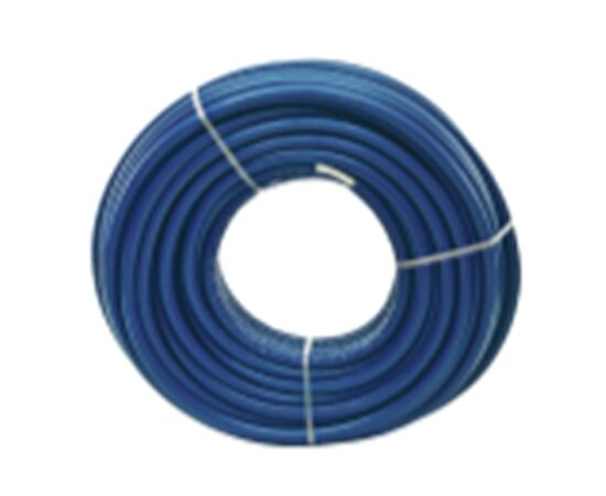 Večplastna cev za talno ogrevanje PERT-AL-PERT z 9 mm izolacijo, ⌀20 x 2 mm, kolut 50 m modra barva - TISTO