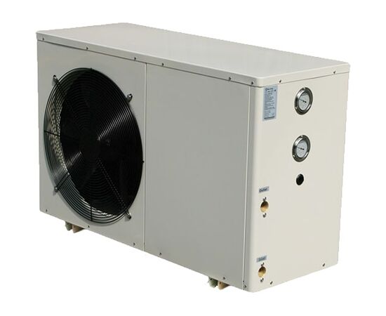 Luft/vann varmepumpe 12 kW monoblokk 400 V -20 ° C R407C sanitærtilkobling - TISTO