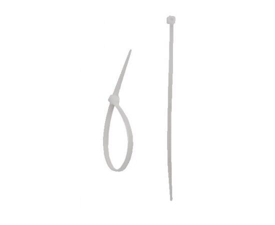 Nylon cable ties white 4.8x200mm (25 pcs.) - TISTO
