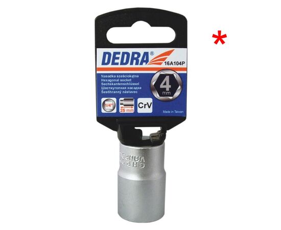 1/4 "" 4.5 mm hexagonal socket with a tag - TISTO