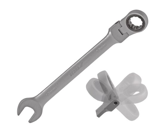10mm CrV klucz płaski grzechotka-przegub - TISTO