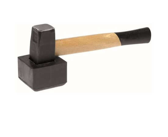 Utleggerhammer 1 kg med gummilokk - TISTO