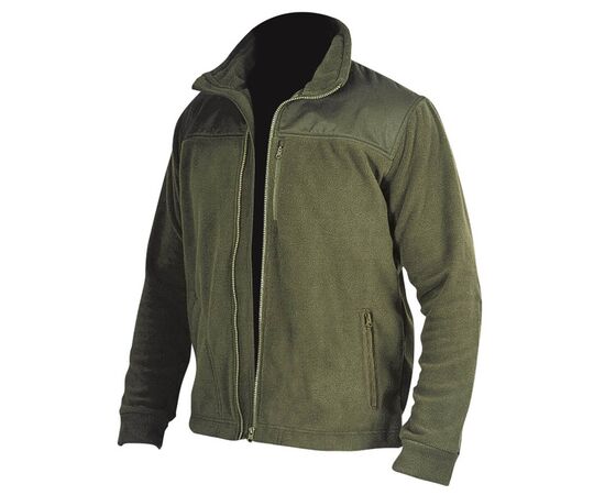 Fleece jacket with inserts, 280 g / m2, size S, green color - TISTO